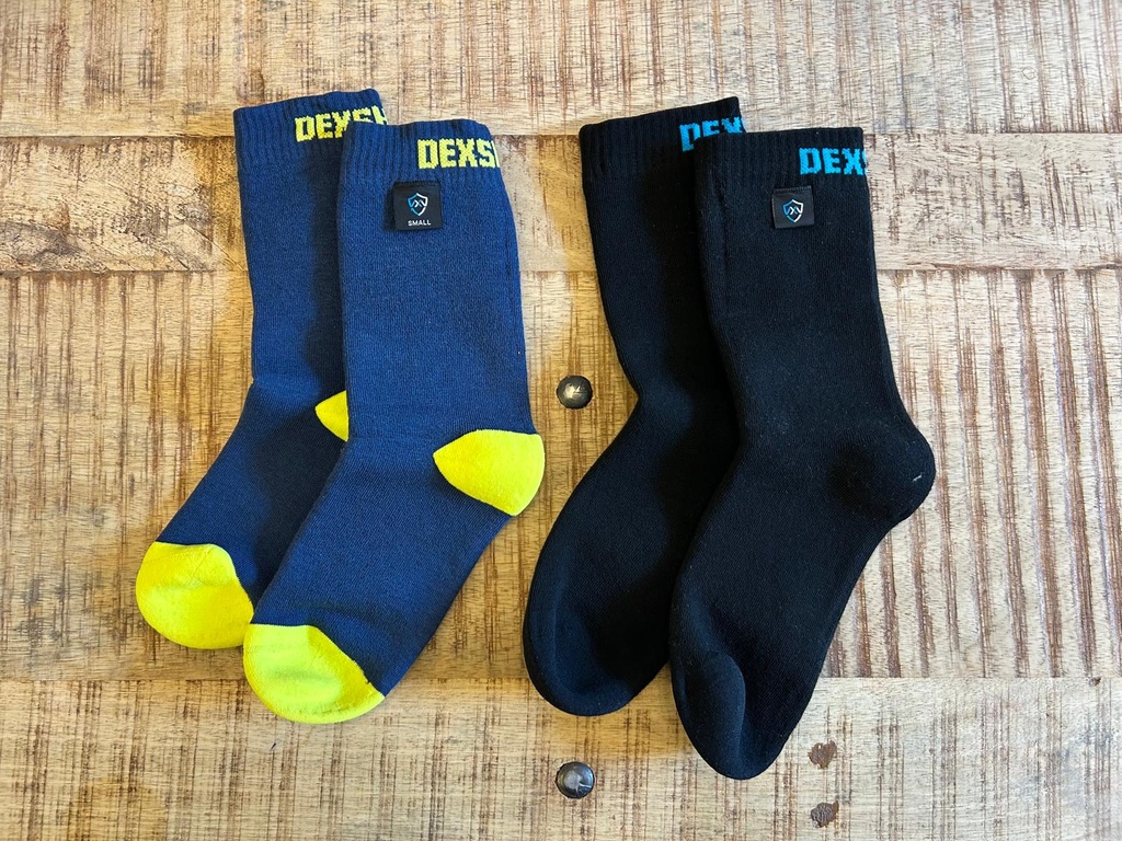 DexShell Ultra Thin Crew Socken, Bambus, schwarz, wasserdicht