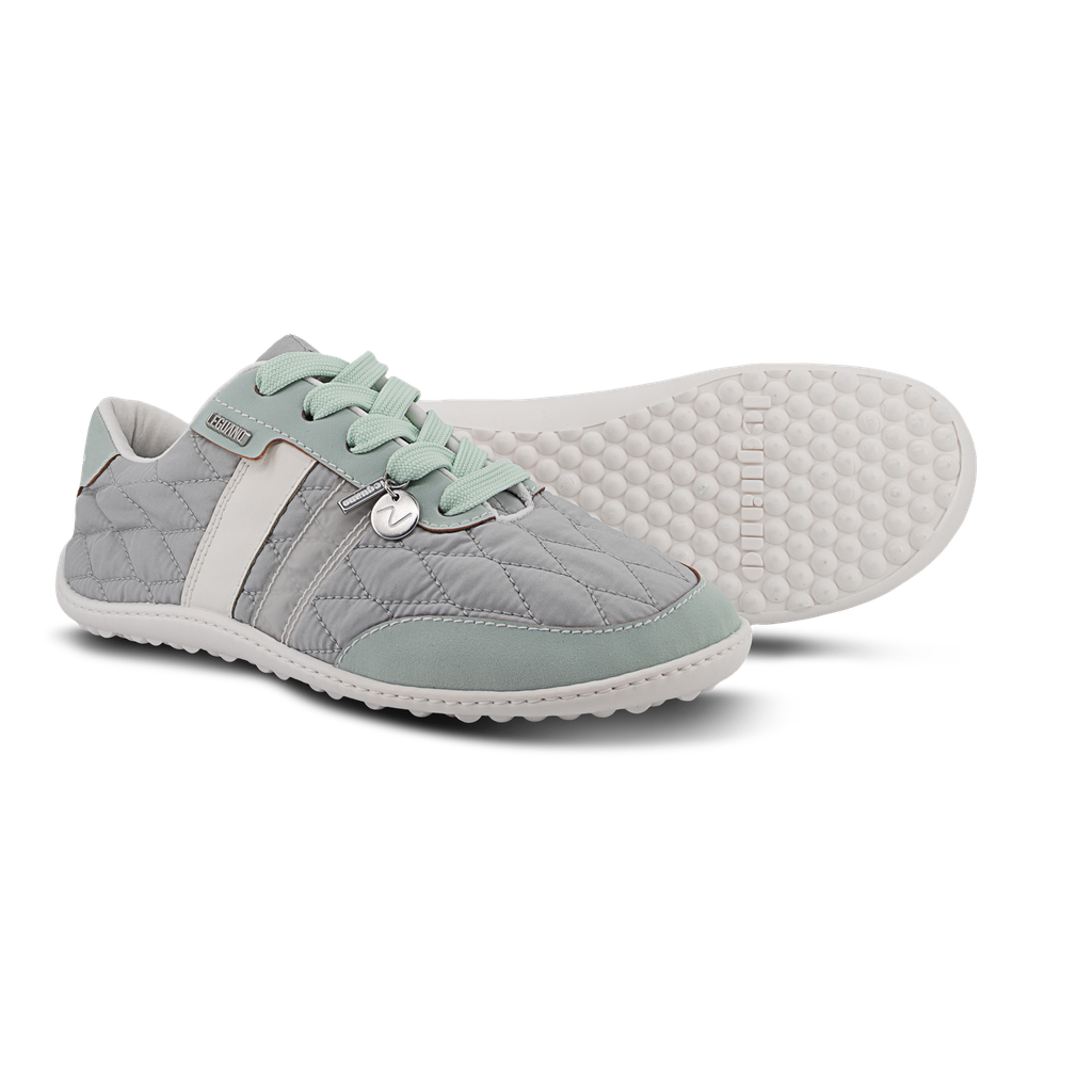 leguano nightstep Barfußsneaker Damen, Mint, gestepptes Obermaterial