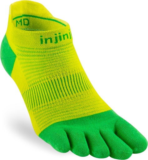 Injinji RUN Lightweight No-Show Zehensocken, Clover, COOLMAX®