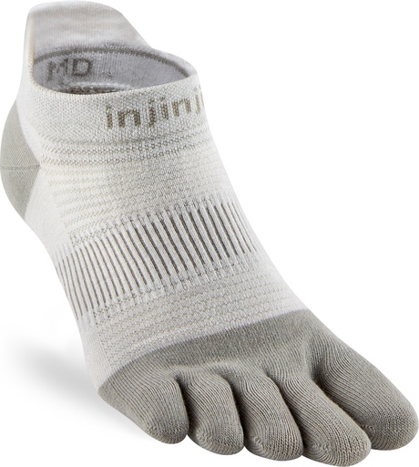 Injinji RUN Lightweight No-Show Zehensocken, Sand, COOLMAX®